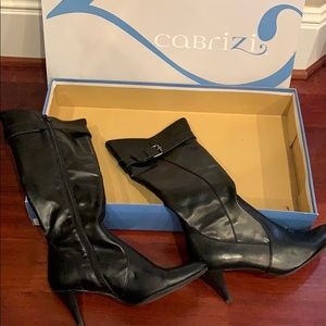 Cabrizi Boots, Black, Size 9